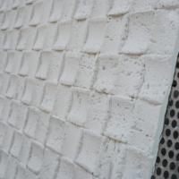 Mosaïque de travertin imperméable, carreaux muraux souples en pierre naturelle pour panneau mural intérieur/extérieur, pierre naturelle, ciment, calcaire
