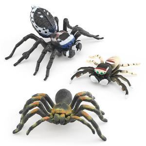 Modelli di insetti e animali per esportazione transfrontaliera Xinhen, <span class=keywords><strong>ragni</strong></span> <span class=keywords><strong>saltatori</strong></span> rosso-blu, pavone, a strisce orizzontali - Product Image 1