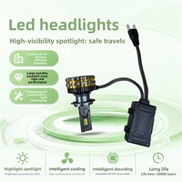 Ampoule de phare LED H7 260W 12V pour automobile avec boîtier en aluminium, étanche IP65, mise à niveau universelle pour voiture