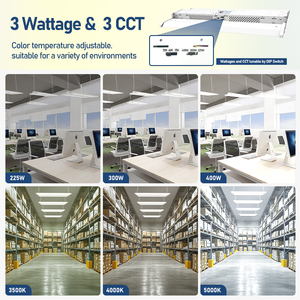 Usa Stock 80W-400W 3CCT 3Watt Motion <strong>Sensor</strong> 2ft 3ft 4ft Canopy Warehouse Shop <strong>LED</strong> Workshop Panel Linear Lighting High Bay - Product Image 2