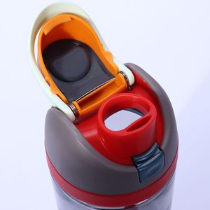 Botella de Agua Deportiva Portátil de Plástico con Tapa Doble para Bebidas, 750 ml, Apta para Alimentos, Resistente al Calor, para Estudiantes, con Tapa de Apertura Rápida, para Frutas - Product Image 5