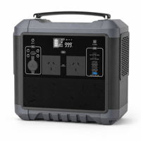 Station portable extérieure LiFePO4 716Wh, sortie AC 1000W, USB-C PD 100W, pour camping, secours domestique, solaire, démarrage de voiture, camping-car