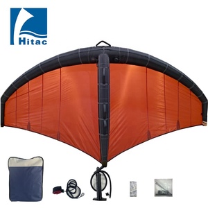 Aile de kitesurf gonflable HITAC pour le <span class=keywords><strong>surf</strong></span> en vague, en nylon, résistance à la rupture de 10KN, tailles 3-6, pompe manuelle, sac à dos, sécurité - Product Image 4
