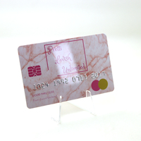 Пользовательские логотип серебряная фольга тиснением ПВХ NFC RFID визитные карточки