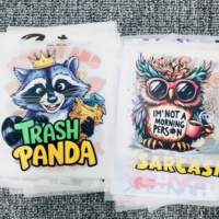Trasferimenti DTF all'ingrosso, Adesivi DTF personalizzati con citazioni a tema animali, Stampa a trasferimento termico DTF a colori completi in plastisol per magliette
