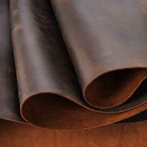 OEM ODM 맞춤형 재료 제조 자연 소 진짜 가죽 전체 곡물 소가죽 라이트 브라운 미친 말 암소 가죽 - Product Image 3