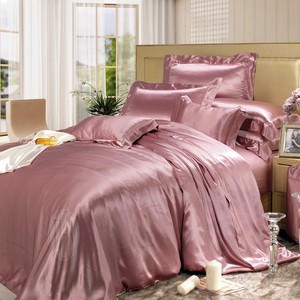 Fogli di Biancheria Da Letto di Seta di lusso 4 Pcs 22 MILLIMETRI Di Seta <span class=keywords><strong>Set</strong></span> di Biancheria Da Letto 100% 6A Seta Di Gelso California King Size - Product Image 4
