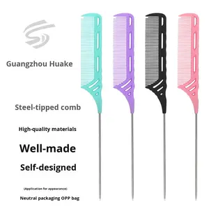 Sıcak satış ayarlanabilir bit tarak 20cm + Salon kullanımı moda plastik vurgulama saç şekillendirici kesit aracı - Product Image 2