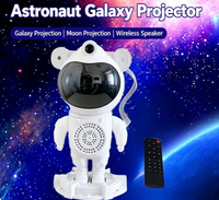 Projecteur d'étoiles LED Astronaute avec haut-parleur, contrôle tactile, télécommande, lumière musicale Bluetooth pour chambre à coucher et chambre d'enfant