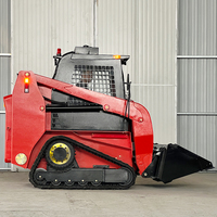 700kg 1000kg nuovo a buon mercato piccolo Mini giardino uso caricatore pista Mini Skid Loader accessori con traccia foresta