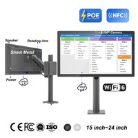 Tablette Android 13 avec prise en charge PoE, écran 15,6 pouces, matériel KDS, IEEE 802.3bt Power Over Ethernet, caméra 8MP