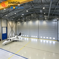 Hangar Prefabricado de Acero Resistente a Terremotos y Huracanes, Estructura de Acero Ligero de Ensamblaje Rápido para Uso Aeronáutico en América del Norte