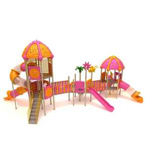 Mega Series 15x7m Outdoor Children's Playground Equipment Leaf Roof Model Amusement Set - Product Image 2