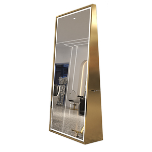 <span class=keywords><strong>Salon</strong></span> Berber Dükkanı Aynaları, Şık Kuaför Ayna İstasyonları, Özel Tek ve Çift Taraflı Işıklı Ayaklı Aynalar - Product Image 6