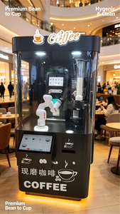 Kiosque <span class=keywords><strong>de</strong></span> café robotisé haut <span class=keywords><strong>de</strong></span> gamme W200-S, bras robotisé à 6 axes, machine à café, imprimante d'art latte DIY, système <span class=keywords><strong>de</strong></span> paiement par espèces, pièces <span class=keywords><strong>de</strong></span> monnaie et cartes <span class=keywords><strong>de</strong></span> crédit - Product Image 2