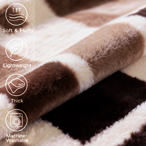 Fabrika Toptan Satış Süper Yumuşak Polyester Battaniye Tarzı Ağır Peluş Sıcak Baskılı Raşel Yatak Örtüsü Kışlık Yatak Örtüleri - Product Image 4