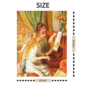 Reproducción a Nivel de Colección de Museo del Cuadro Jeune Fille Au Piano de Pierre-<span class=keywords><strong>Auguste</strong></span> Renoir, Impresión en Lienzo, Ecológica y Resistente a los Rayos UV - Product Image 2