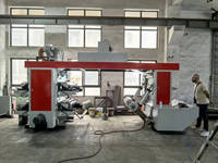 Machine d'impression flexographique rouleau à rouleau pour tissu tissé PP 4 couleurs type Stack YT-41000