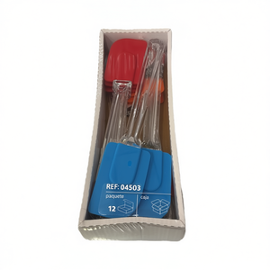 Cooking Tool Set Spatulas 12Pcs Silicone Red Blue For Kitchen Use - Product Image 2