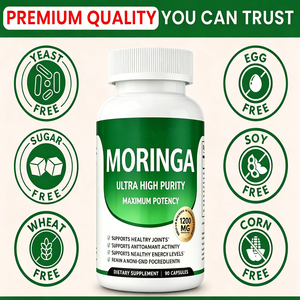 Cápsulas de Moringa Premium Privadas Disponibles <span class=keywords><strong>en</strong></span> Stock, Ricas <span class=keywords><strong>en</strong></span> Vitaminas Esenciales y Aminoácidos, Píldoras de Polvo de Hoja de Moringa para el Apoyo Inmunológico - Product Image 3