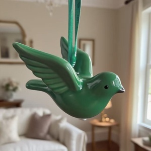 Sinh Thái Thân Thiện Với Biểu Tượng Tùy Chỉnh Trắng Gốm Chim Giáng Sinh Trang Trí Cho Tinh vi Phong Cách Kỳ Nghỉ Và Lễ hội Sang Trọng - Product Image 6