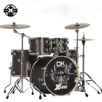Toptan 5 Parçalı Davul Seti Xman 22 Akustik Caz Kiti 22x18 Bas Tam Boy Taşınabilir Pratik Davul Seti 10 Renk