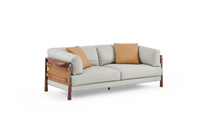 ชุดโซฟาวอลนัทหรูหราระดับไฮเอนด์สำหรับห้องนั่งเล่นดีไซน์คลาสสิกแบบดั้งเดิมสไตล์อเมริกาเหนือ - Product Image 2