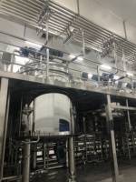 Machine d'émulsification par homogénéisation sous vide avec contrôle PLC 100L pour moteur, haute productivité pour le traitement des crèmes et des produits chimiques