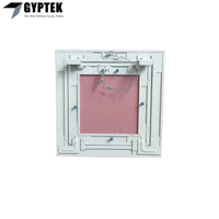Panneau d'accès carré en plâtre ignifuge et étanche avec cadre en aluminium de 15 mm pour grille de plafond, design moderne