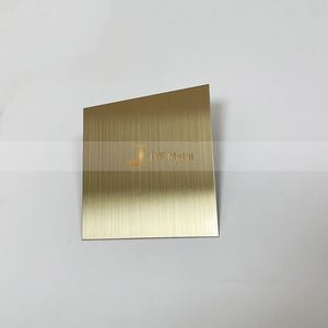 Placa de Acero Inoxidable Dorado Grado 304J1/201/316L, Acabado Cepillado N.° 4, Lámina Decorativa con Servicios de Soldadura, Doblado y Corte - Product Image 3