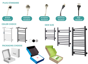 Radiateurs de salle de bain Chauffe-serviettes électrique Porte-serviettes mural intelligent Porte-serviettes de bain mural - Product Image 3