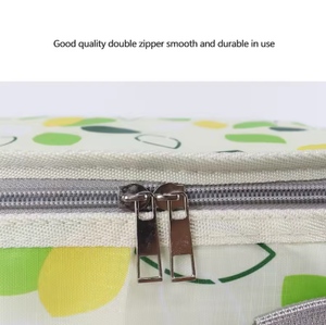 Panier de pique-nique en gros, sacs de pique-nique avec sangle de suspension, sac isotherme multicolore grande capacité - Product Image 6