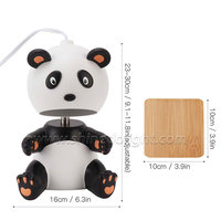 Lampe à cire fondue aromathérapie Panda, balcon de maison, romantique, sans feu, éclairage décoratif, chauffe-cire