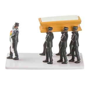1 Set de Accesorios de Alta Simulación para Juguetes, Kit Funerario, Figura de Hombre Negro Bailando en Ataúd a Escala, Modelo Divertido para Cosplay de Danza de Ghana - Product Image 1