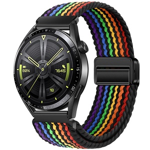 Correa <span class=keywords><strong>de</strong></span> Reloj Inteligente <span class=keywords><strong>de</strong></span> Nailon Suave <span class=keywords><strong>de</strong></span> 22 mm para GT6/5 Pro y Watch 7/6, Cierre Magnético Ajustable, Diseño <span class=keywords><strong>de</strong></span> Bucle Tejido - Product Image 6