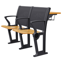 Chaise de bureau pliable en métal personnalisable pour salle de classe, université, auditorium, collège, école, avec échelle escamotable, mobilier d'escalier