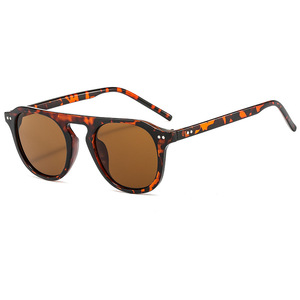 Lunettes de soleil tendance et abordables unisexe, monture ronde noire, protection UV400, charnière en métal, verres PC acrylique, modèle FH503394 de la marque Fashion Mi Nail FH, vente en gros - Product Image 5