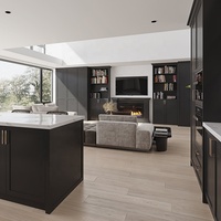 Cinoon — meuble de cuisine moderne, en laque grise, de bonne qualité, directement à l'usine