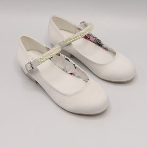 Chaussures Mary Jane à talon bas pour fille, chaussures de princesse, chaussures de fête blanches pour enfants, chaussures de mariage - Product Image 5