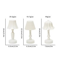 Lampe de table décorative minimaliste Linglan Flower, petite veilleuse mignonne pour chevet et mariages, ornement d'ambiance de table