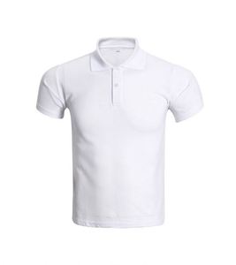 เสื้อโปโลผู้ชายผ้าโพลีเอสเตอร์ 11 สีพื้น ระบายอากาศ แห้งเร็ว รับสกรีนโลโก้ตามแบบ OEM สำหรับฤดูร้อน - Product Image 1