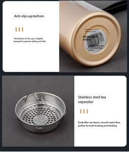 Botella de Agua Inteligente de Doble Pared de Acero Inoxidable 304, Termos Sostenibles al Vacío para Hombres, Mujeres y Niños - Product Image 2