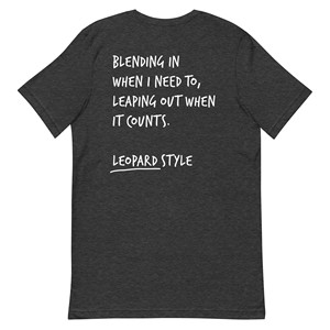 T-shirt brodé en coton Think Ocean Leopard Aspirations - Product Image 5