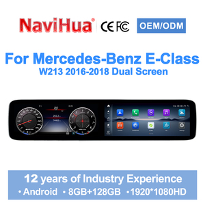 Navihua Nouvelle mise à niveau Écran double pour Mercedes Benz Classe E W213 2016-2018 Autoradio Android GPS Navigation Écran LCD Compteur - Product Image 2