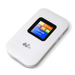 4G LTE Router Portable Hotspot 150Mbps 2.4G dengan 2100M Ah Mini Router 4G SIM Dibuka Modem Wifi 2.4G Wireless Router