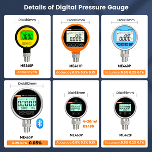 <span class=keywords><strong>Manomètre</strong></span> numérique électrique Moray ME460 Series OBM ODM à affichage 5 chiffres, haute précision, en acier inoxydable - Product Image 3