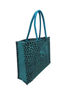 Fabricante de Bolsos de Playa de Yute para Mujer en India, Bolsa de Mano de Arpillera con Bonito Estampado de Tigre, Hecho en India, Bengala Occidental - Product Image 5