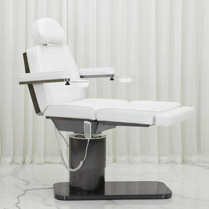 Cama de Masaje Giratoria de 3/4 Motores con Base de Acero Inoxidable Negro Titanio, Cama de Spa, Cama de Tatuaje Facial para Salón de Belleza - Product Image 2
