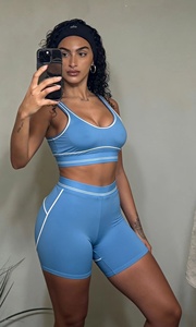 Conjunto Deportivo de Alta Calidad para Mujer, Productos de Verano en Tendencia, Leggings de <span class=keywords><strong>Yoga</strong></span> con Efecto Push-Up, Ajuste Delgado, Conjunto de <span class=keywords><strong>Yoga</strong></span>, Pilates y Fitness Aloes - Product Image 6