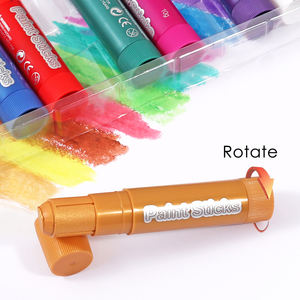 Foska, разноцветные быстросохнущие, без беспорядка, однотонные палочки, моющиеся восковые мелки, Набор детских новых предметов, металлическая краска, мелки - Product Image 3